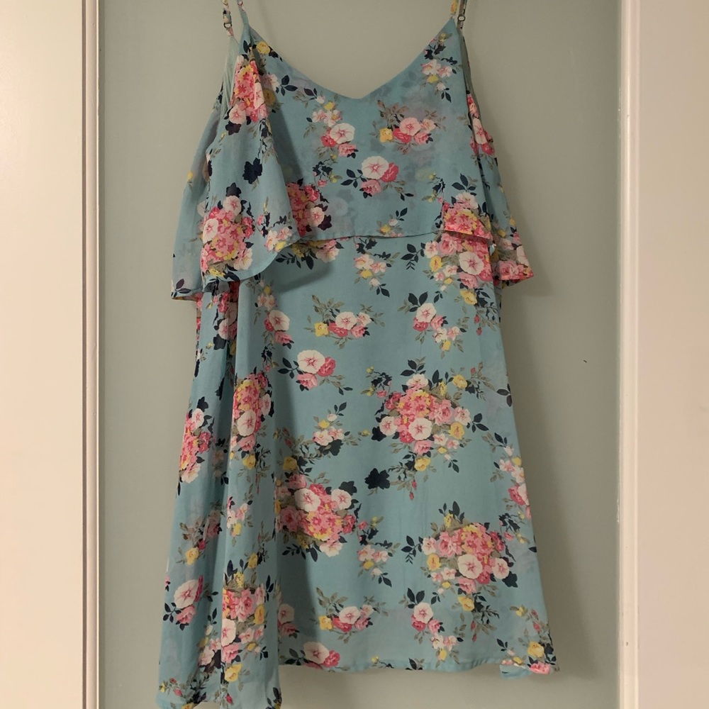 Flowered tank dress